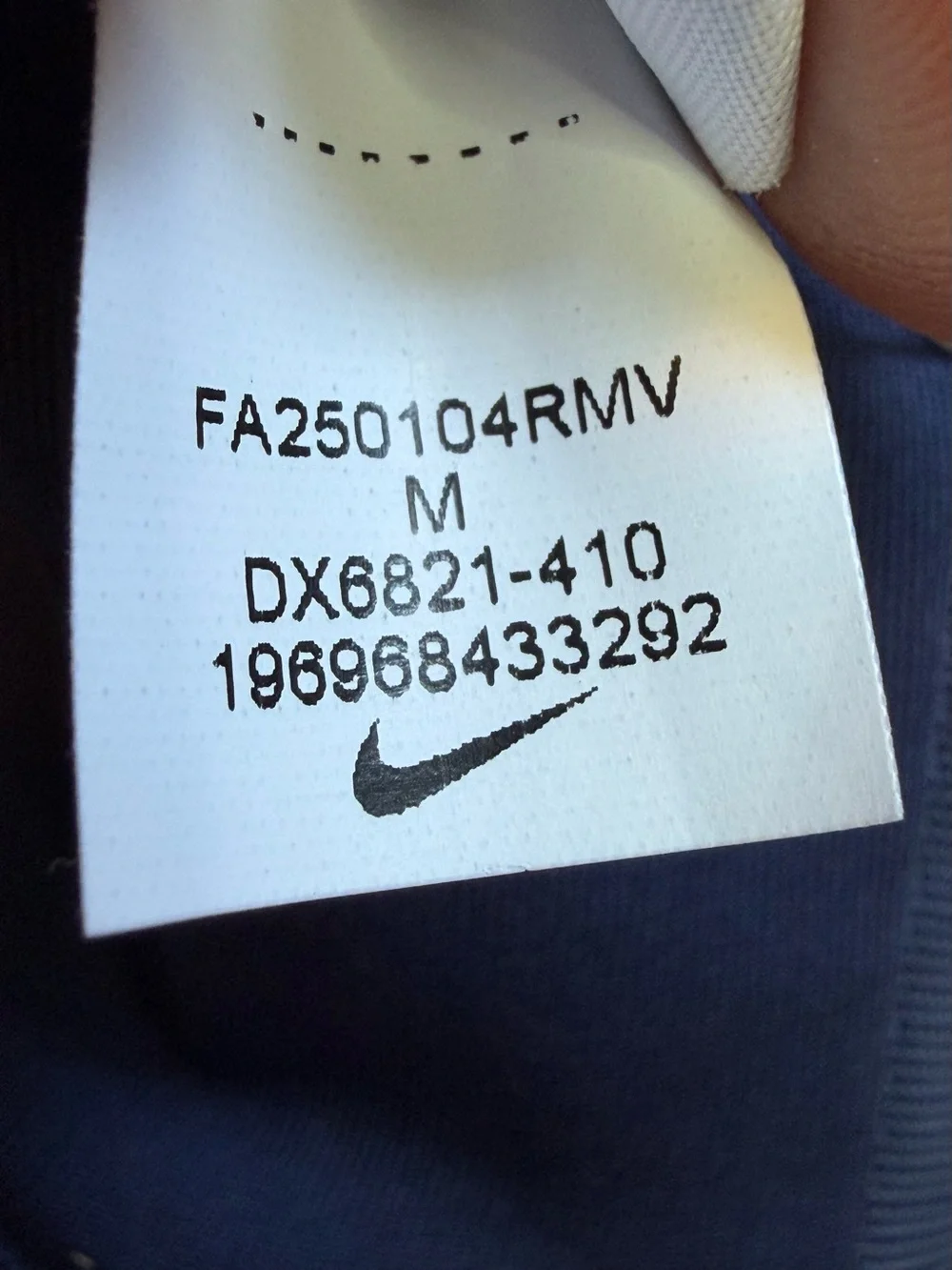 Nike Women's Medium Swoosh Medium Support Padded Racerback Sports Midnight Navy